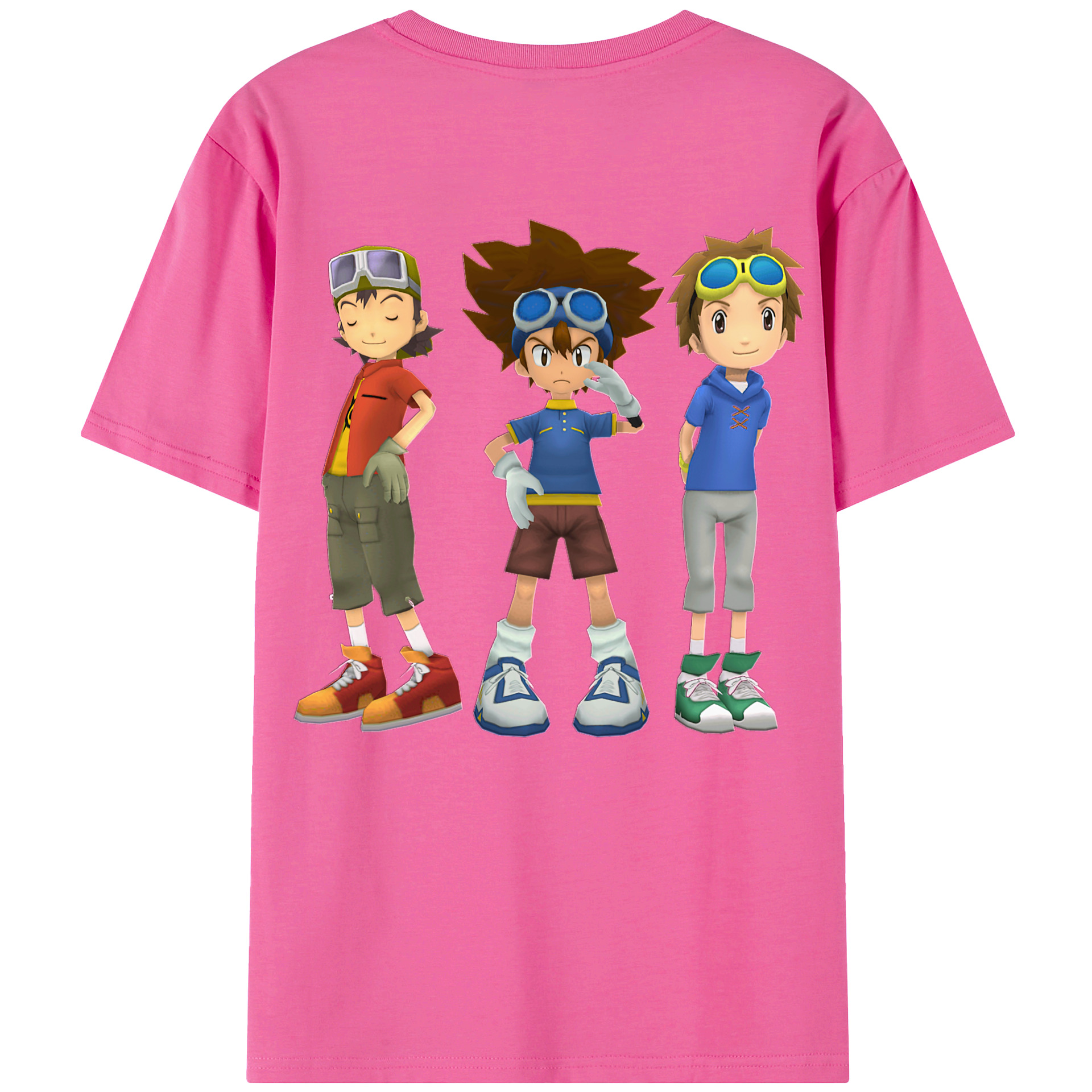 （画像用） Digimon デジタルモンスター/デジモン レディース半袖Tシャツ(バックプリント)